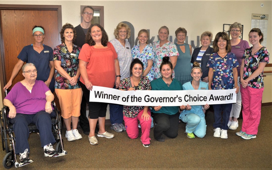 Oakview Nursing Home celebrates Iowa Governor’s Quality Health Care